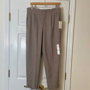 A New Day Brown and Black Plaid Dress Pants, size 12, NWT